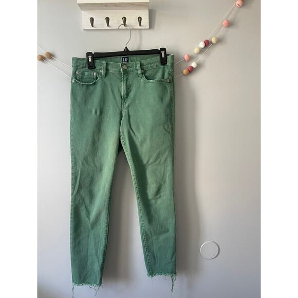 Gap 1969 Collection Green True Skinny Denim Jeans Pants 28R - Picture 3 of 6